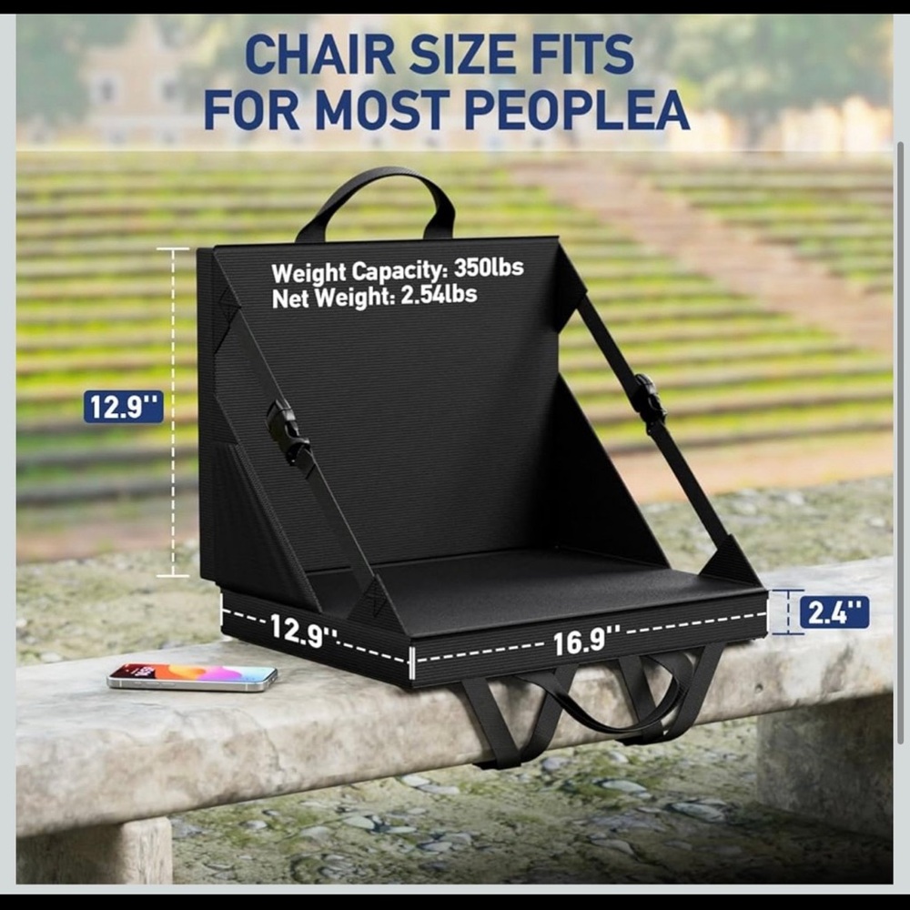 Portable Stadium Seat with back support